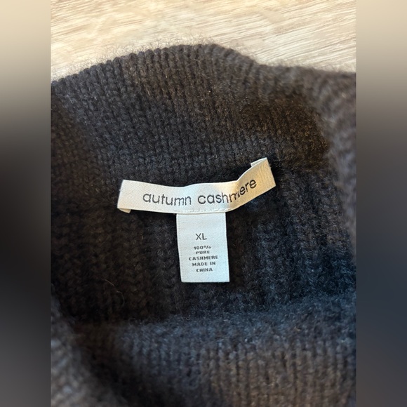 Autumn Cashmere Black Ribbed Sweater - Picture 13 of 13